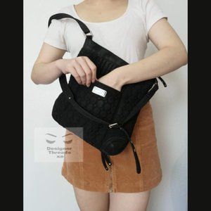 Vera Bradley Black Hipster Zipper Crossbody Bag